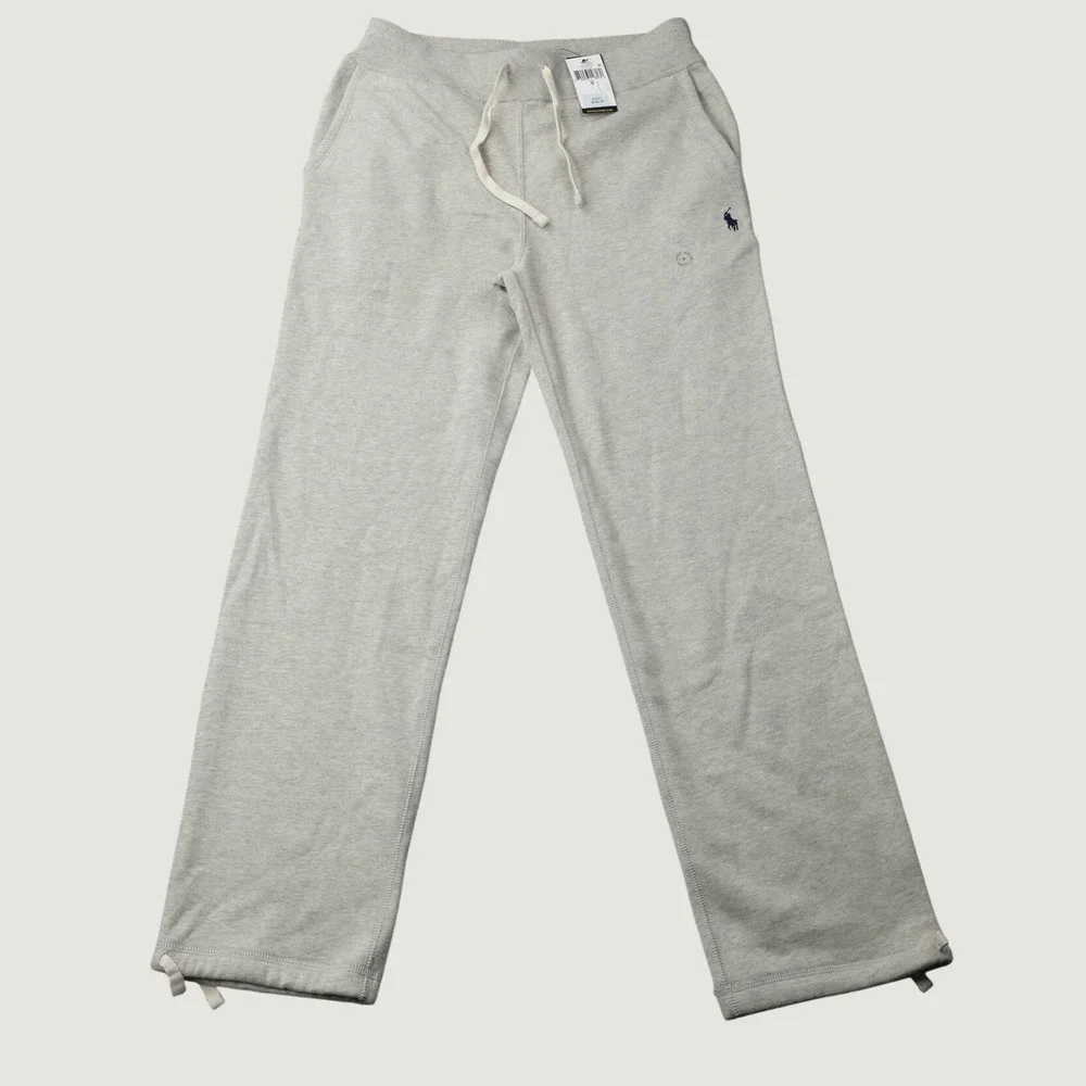 Polo Ralph Lauren Sweatpants Straight Leg S Gray Cotton Blend NWT Stained